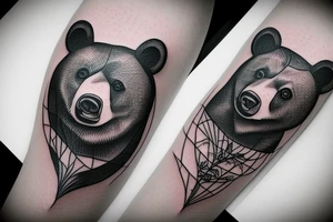 Bear with a bullet tattoo idea