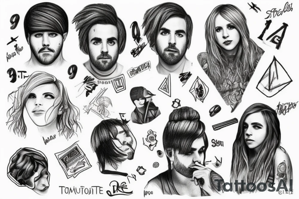 Тату в стиле Paramore tattoo idea