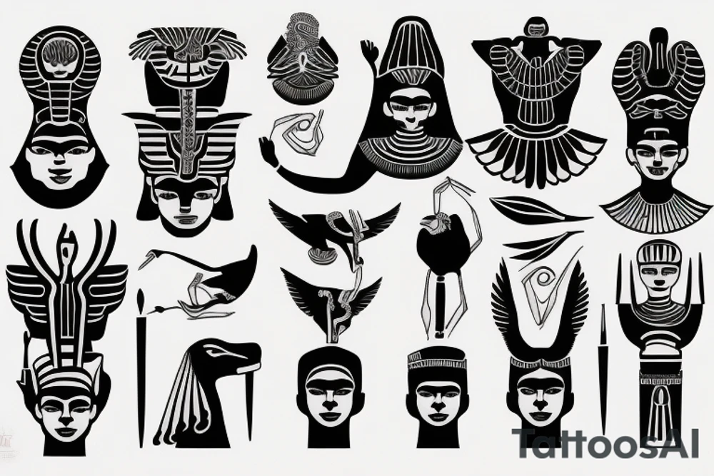 Egypt god's tattoo idea