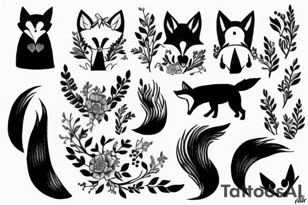 Fox remind a girl tattoo idea