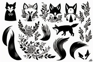 Fox remind a girl tattoo idea