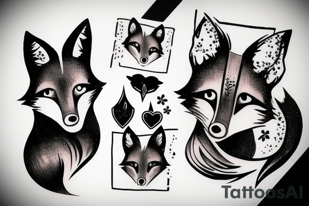 Fox remind a girl tattoo idea