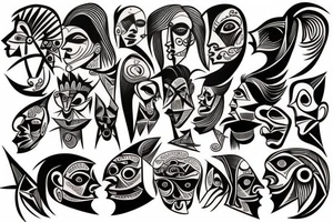 Picasso Style, Human insanity tattoo idea