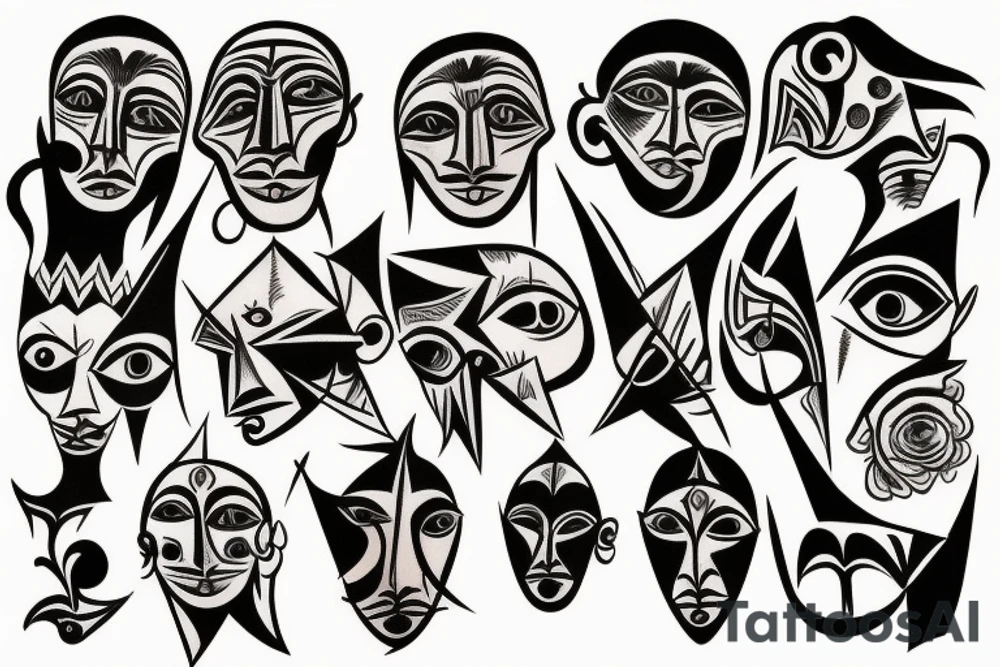 Picasso Style, Human insanity tattoo idea