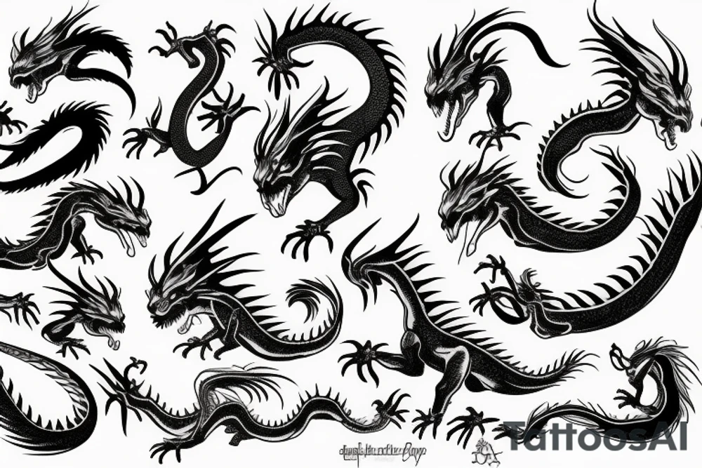 dragon tattoo idea