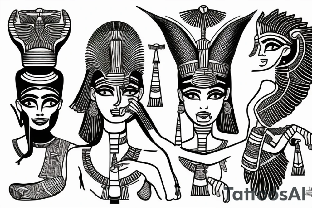 Egypt god tattoo idea