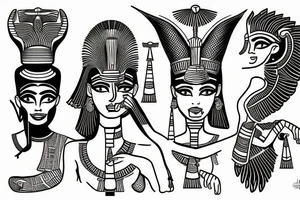 Egypt god tattoo idea