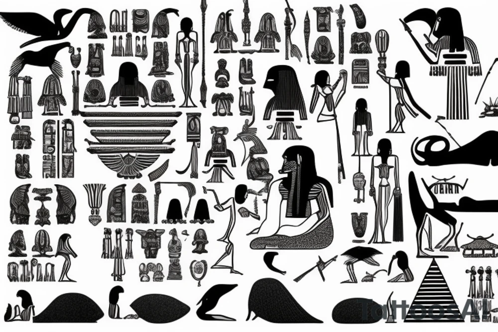 Egypt god tattoo idea