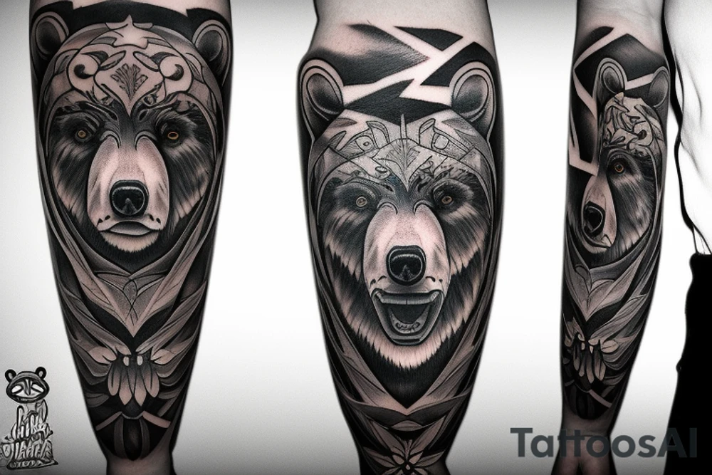 Angry Bear tattoo idea