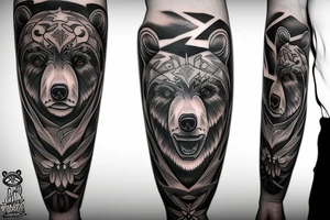 Angry Bear tattoo idea