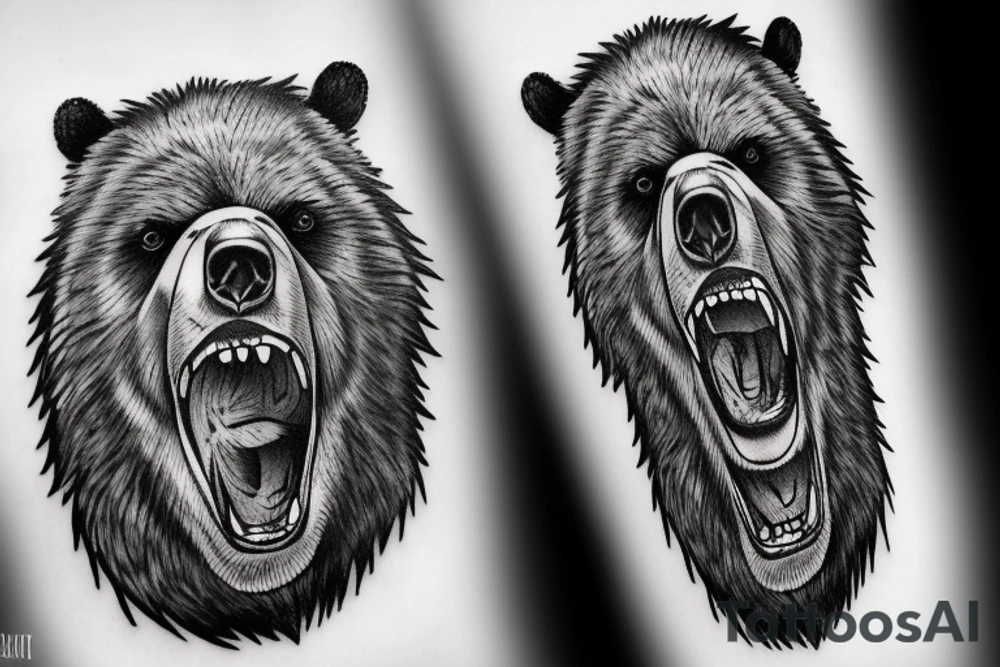 Angry Bear tattoo idea