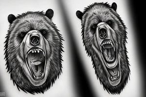 Angry Bear tattoo idea