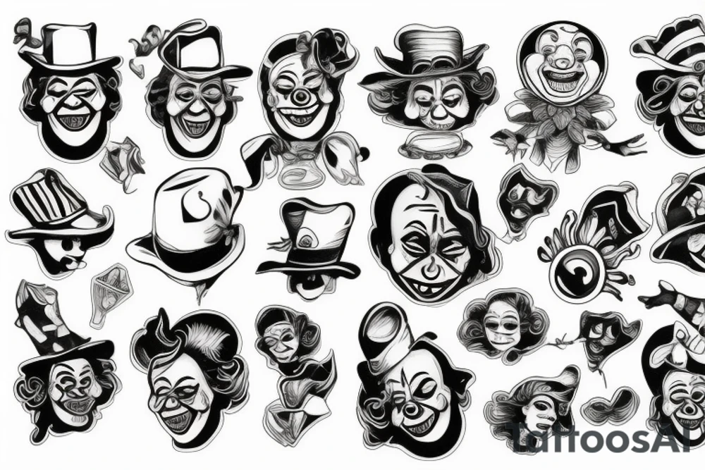 clown tattoo idea