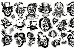 clown tattoo idea