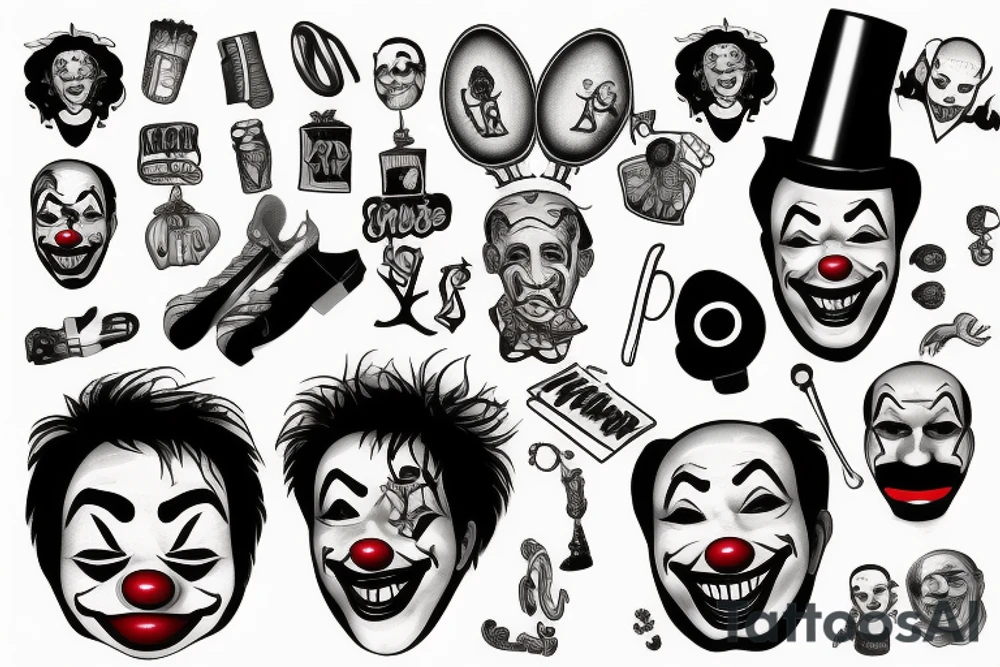 clown tattoo idea