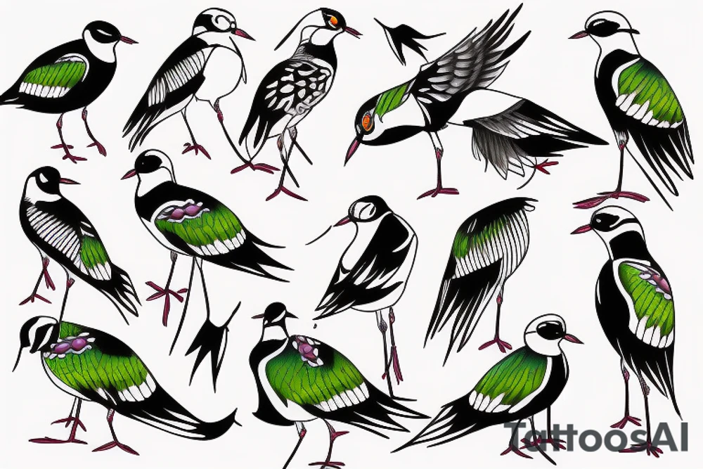 lapwing pewit angry tattoo idea