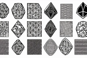 Some hexagones tattoo idea