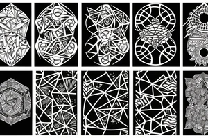 Some hexagones tattoo idea