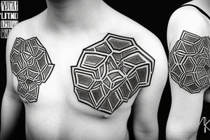 Some hexagones tattoo idea