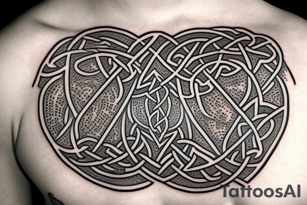 Celtic helmet tattoo idea