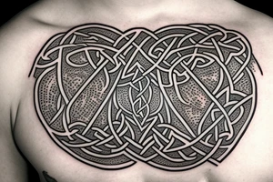 Celtic helmet tattoo idea