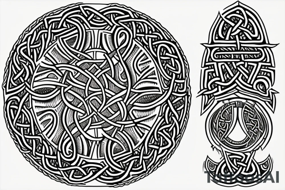 Celtic warrior tattoo idea
