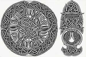 Celtic warrior tattoo idea