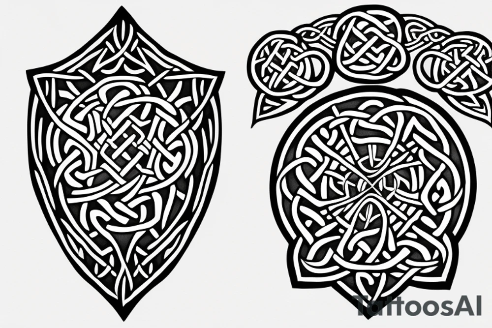 Celtic warrior tattoo idea
