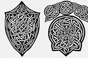 Celtic warrior tattoo idea