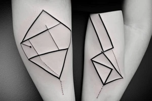 triangle
line
simple
geometry tattoo idea