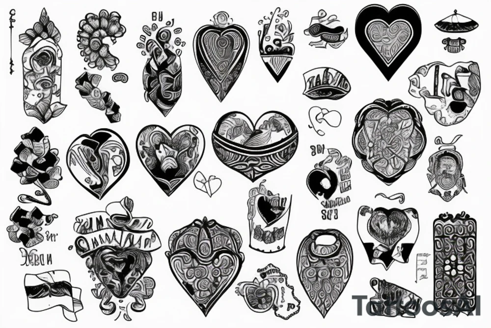 Ukraine in my heart tattoo idea