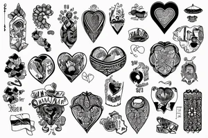 Ukraine in my heart tattoo idea