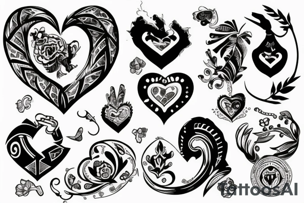 Ukraine in my heart tattoo idea