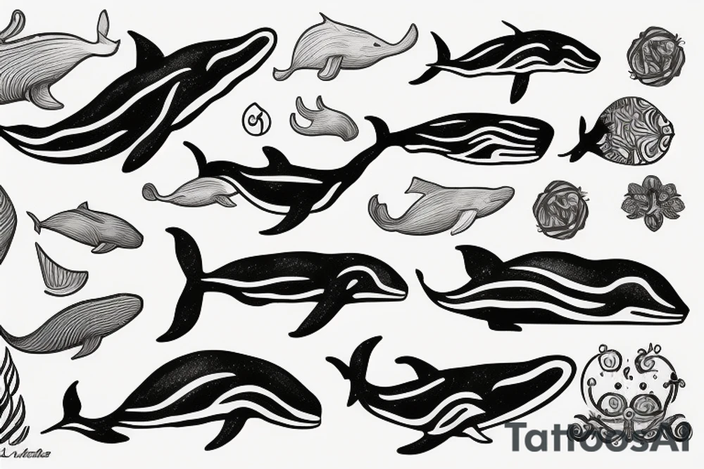 Whale tattoo idea