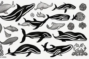 Whale tattoo idea