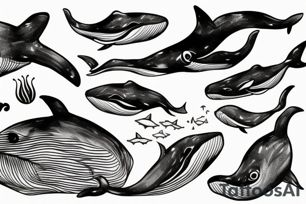 Whale tattoo idea