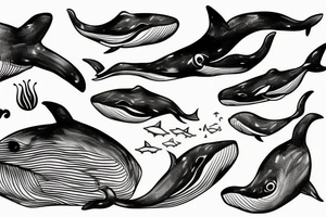 Whale tattoo idea