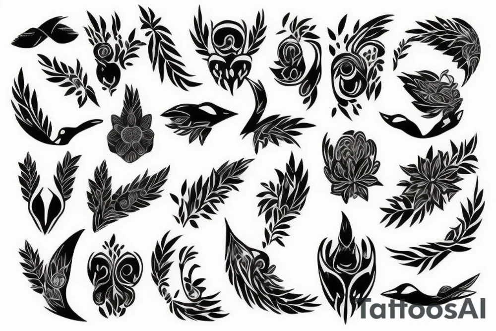 shoulder blade tattoo idea