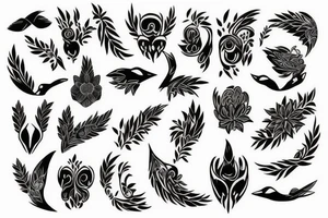 shoulder blade tattoo idea
