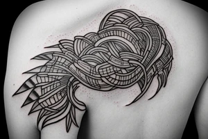 shoulder blade tattoo idea