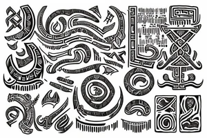 runic record of the word Артемий tattoo idea
