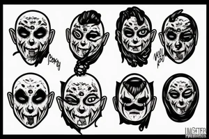 corey taylor iowa mask tattoo idea