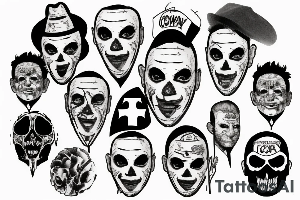 corey taylor iowa mask tattoo idea
