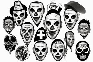 corey taylor iowa mask tattoo idea