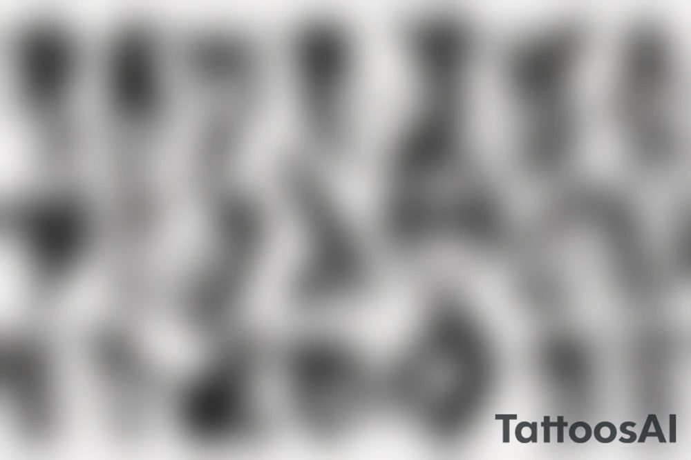 a human. it is between floor and sky. tattoo idea