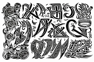 runic record of the word Artemy tattoo idea