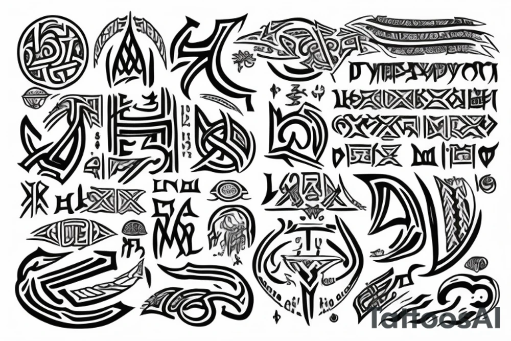 runic record of the word Artemy tattoo idea