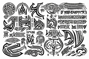 runic record of the word Artemy tattoo idea