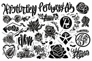 the word Artemy tattoo idea