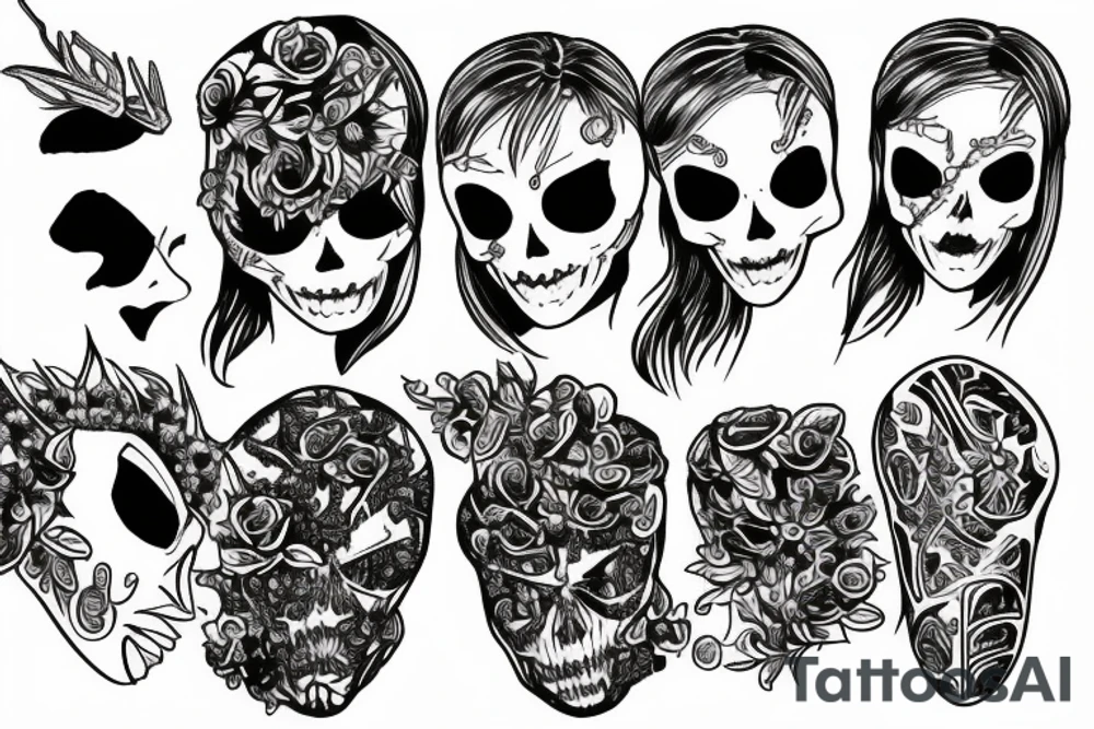 black widow tattoo idea